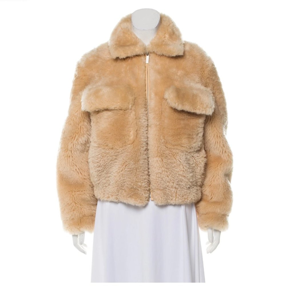 Helmut Lang Shearling Bomber Jacket Women's Medium